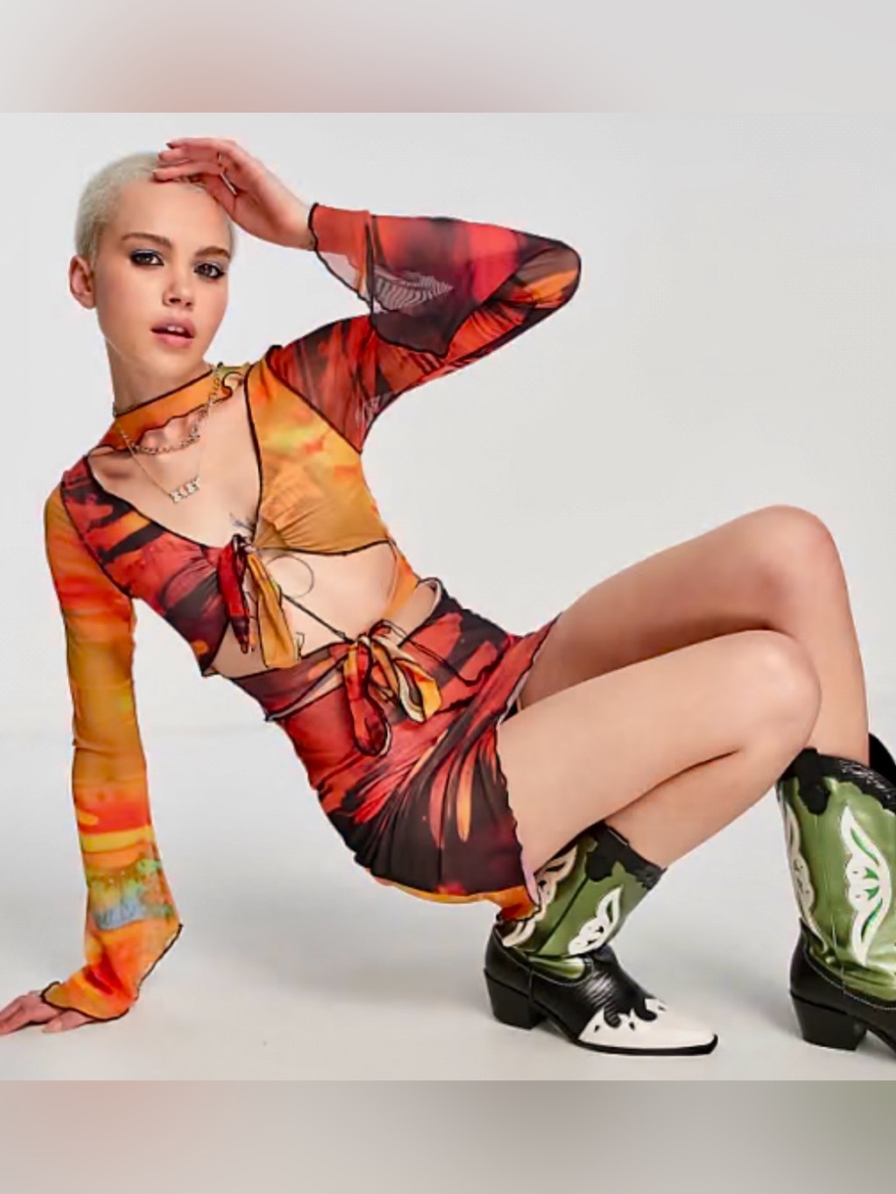Jaded London Mesh Dress